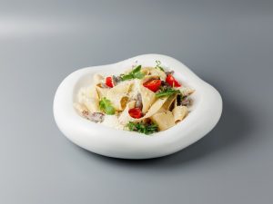 Папарделле с телятиной и белыми грибами