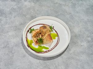 Блины с томатами и Страчателлой