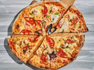 Пицца с морепродуктами