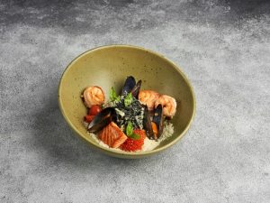 Спагетти Нери с морепродуктами