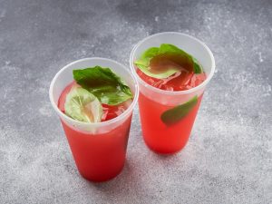 Лимонад Клубника с базиликом