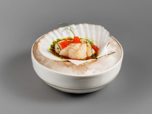 Татаки из морского гребешка