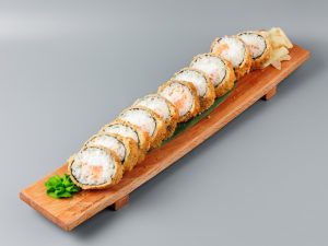 Ролл Темпура "Инь-Янь" с креветкой и лососем